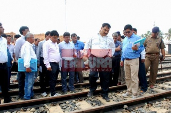RailwaySafety Commissioner conducts details inspection before ensuring green signal to run passenger train on the BG track 